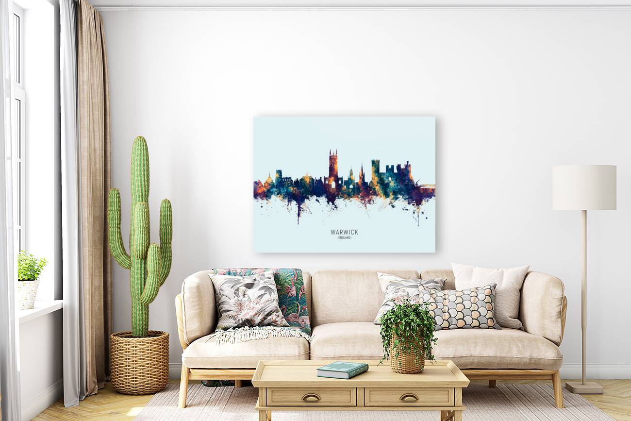 Warwick England Skyline Reproduction