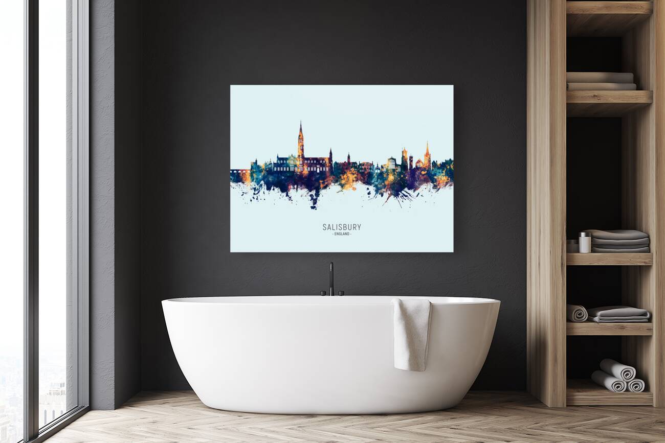 Salisbury England Skyline Reproduction