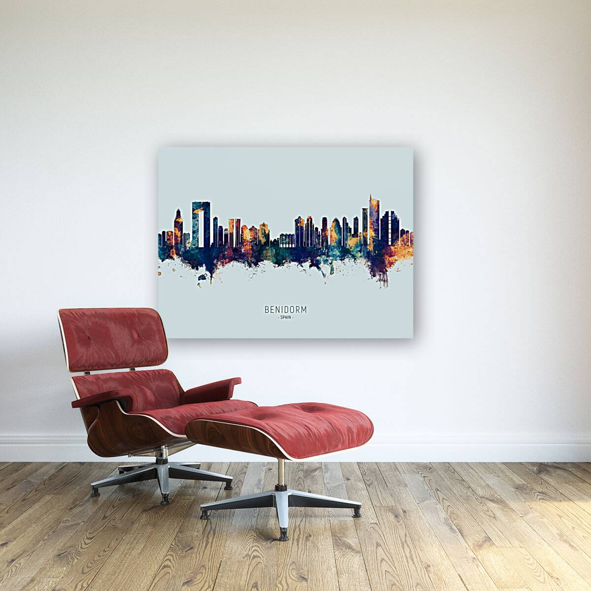 Benidorm Spain Skyline Reproduction