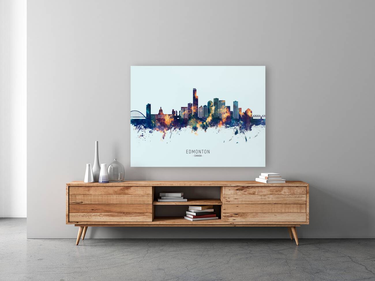 Edmonton Canada Skyline Reproduction