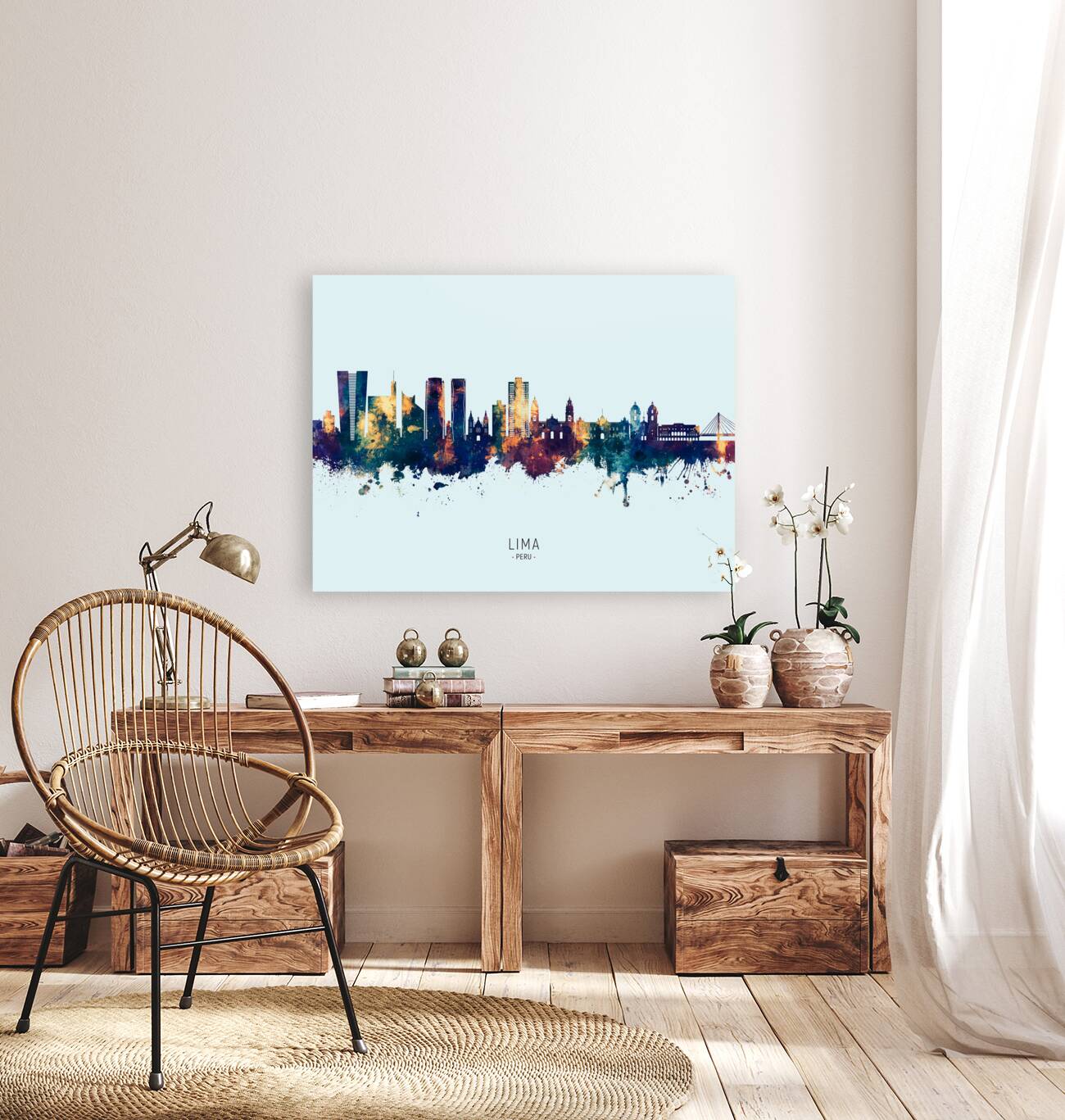 Lima Peru Skyline Reproduction