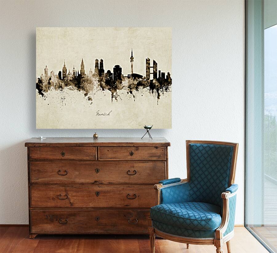 Munich Germany Skyline Reproduction