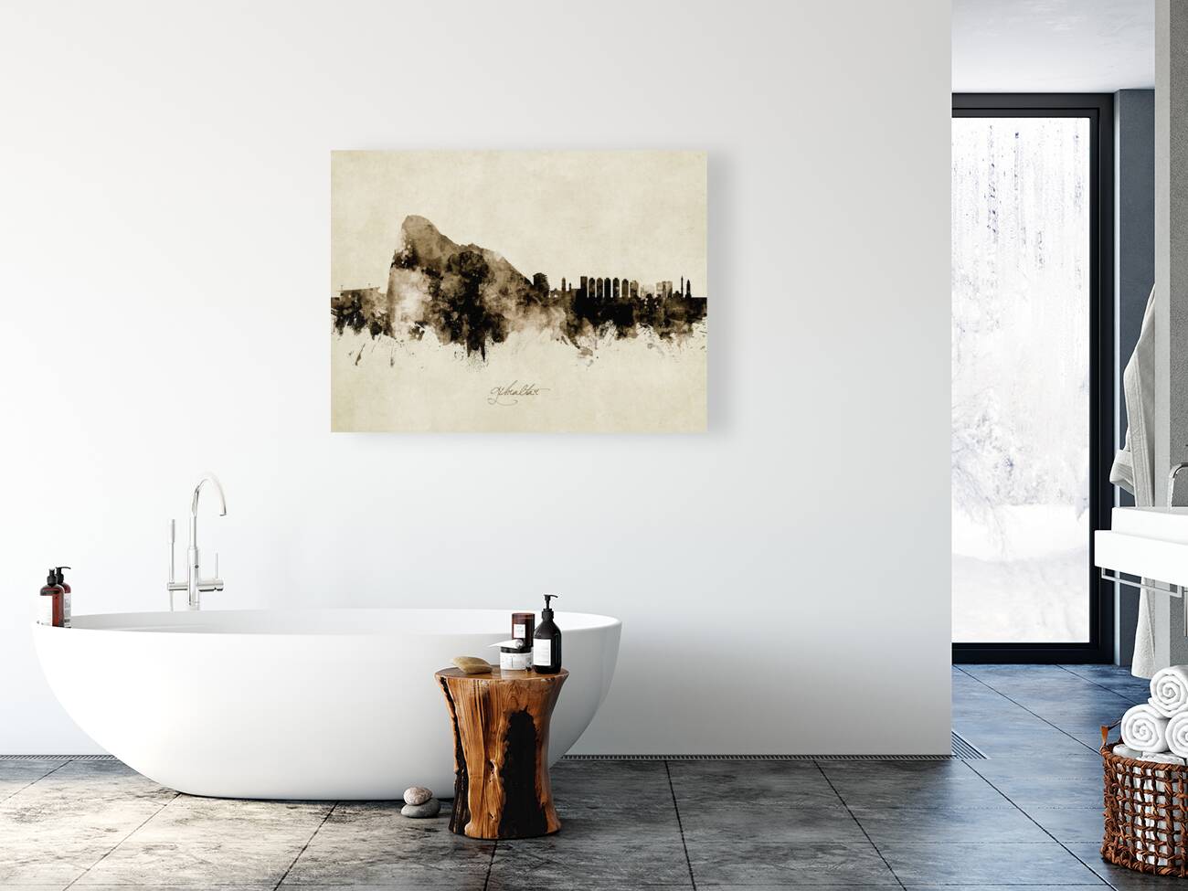 Gibraltar Skyline Reproduction