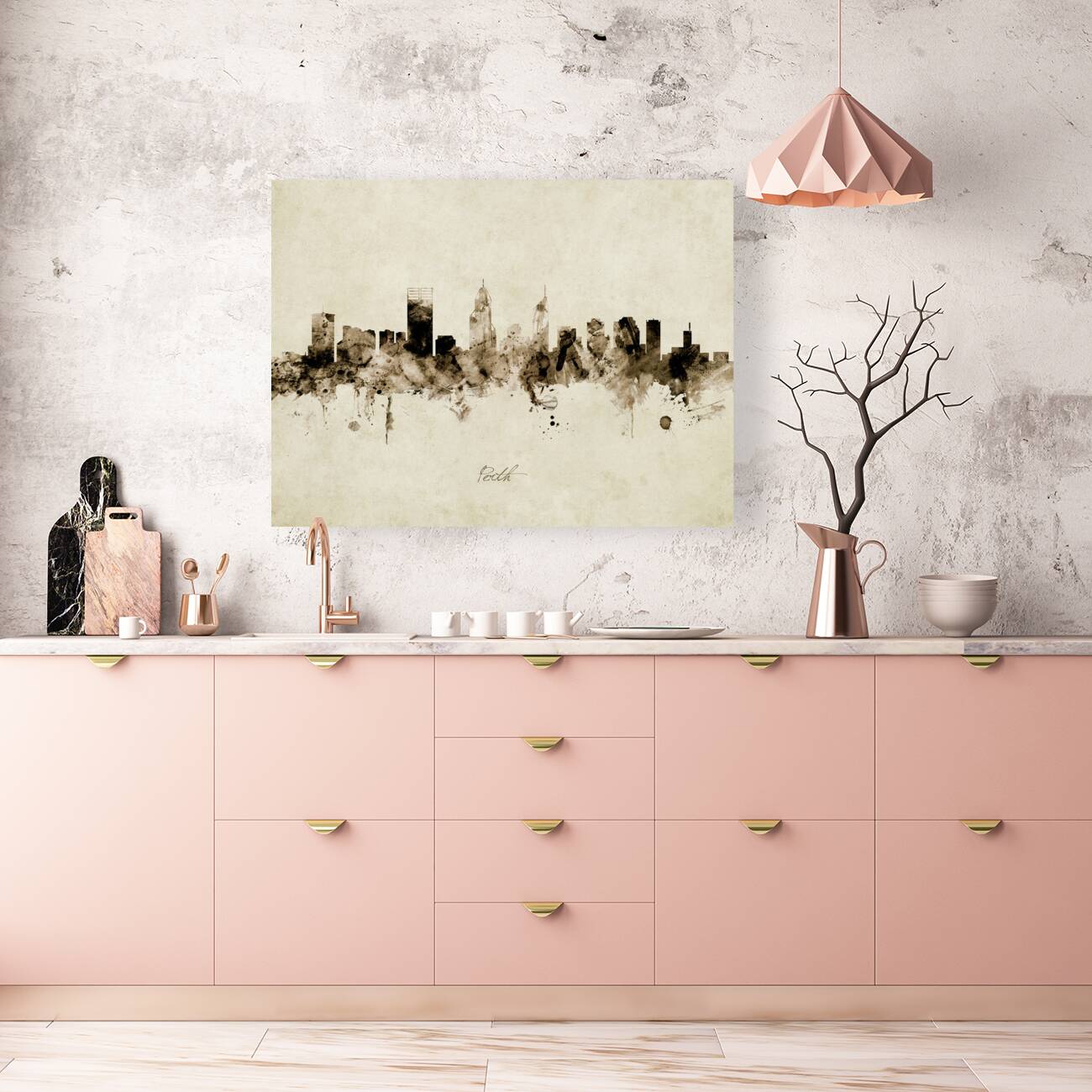 Perth Australia Skyline Reproduction