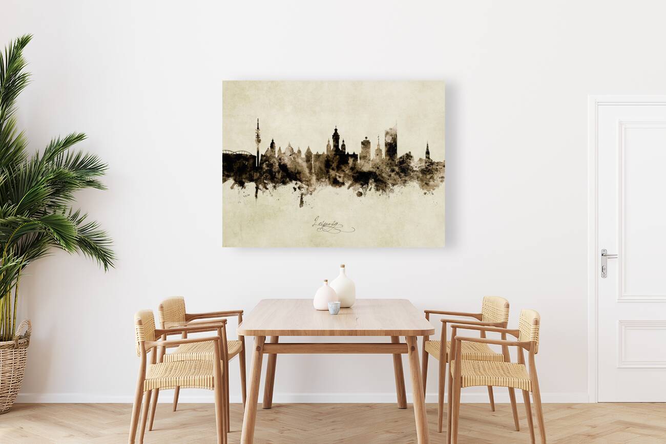 Leipzig Germany Skyline Reproduction