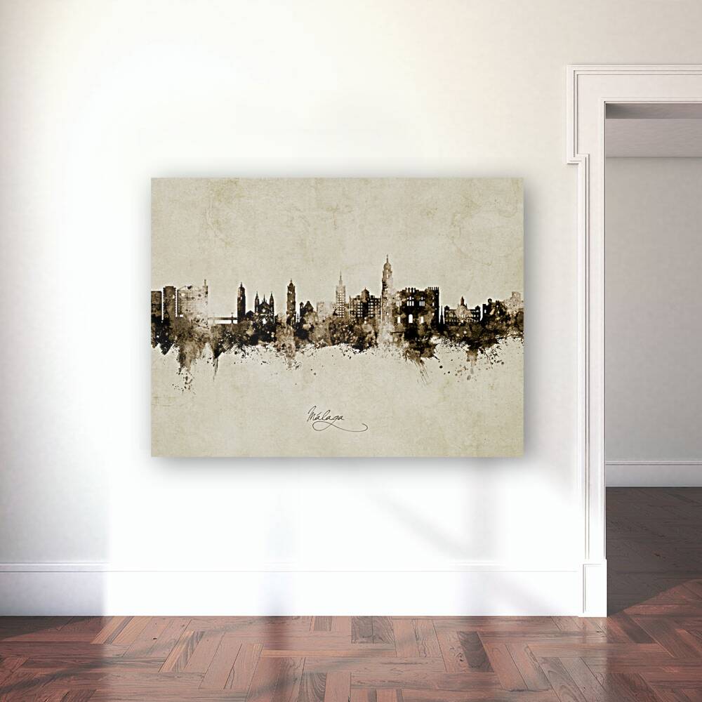 Malaga Spain Skyline Reproduction