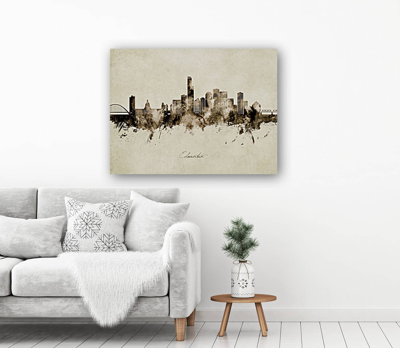 Edmonton Canada Skyline Reproduction