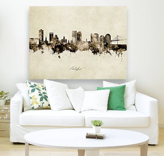Halifax Canada Skyline Reproduction
