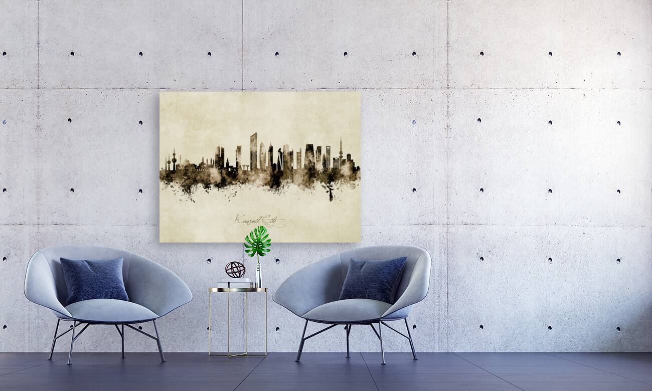 Kuwait City Skyline Reproduction