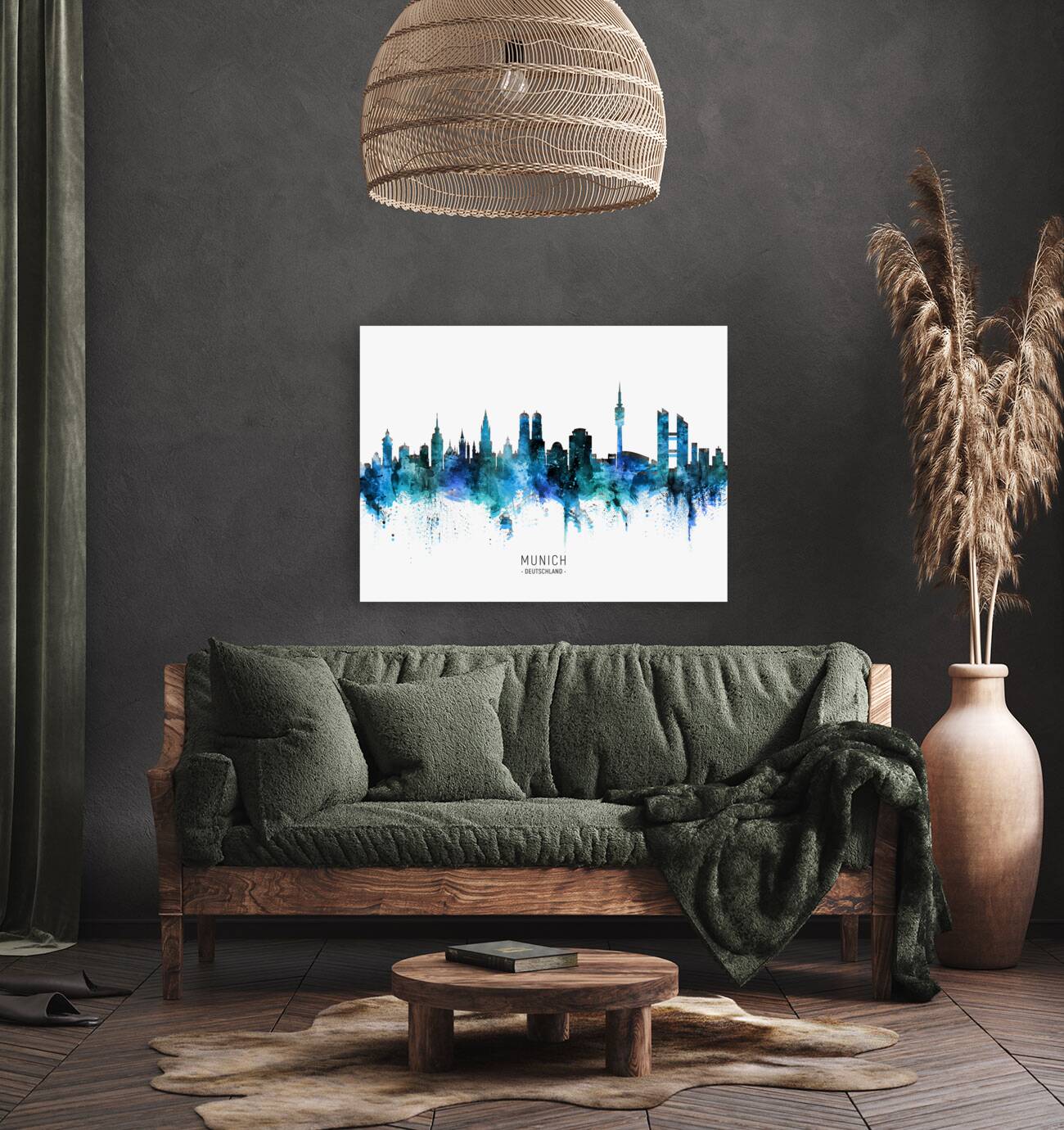 Munich Germany Skyline Reproduction