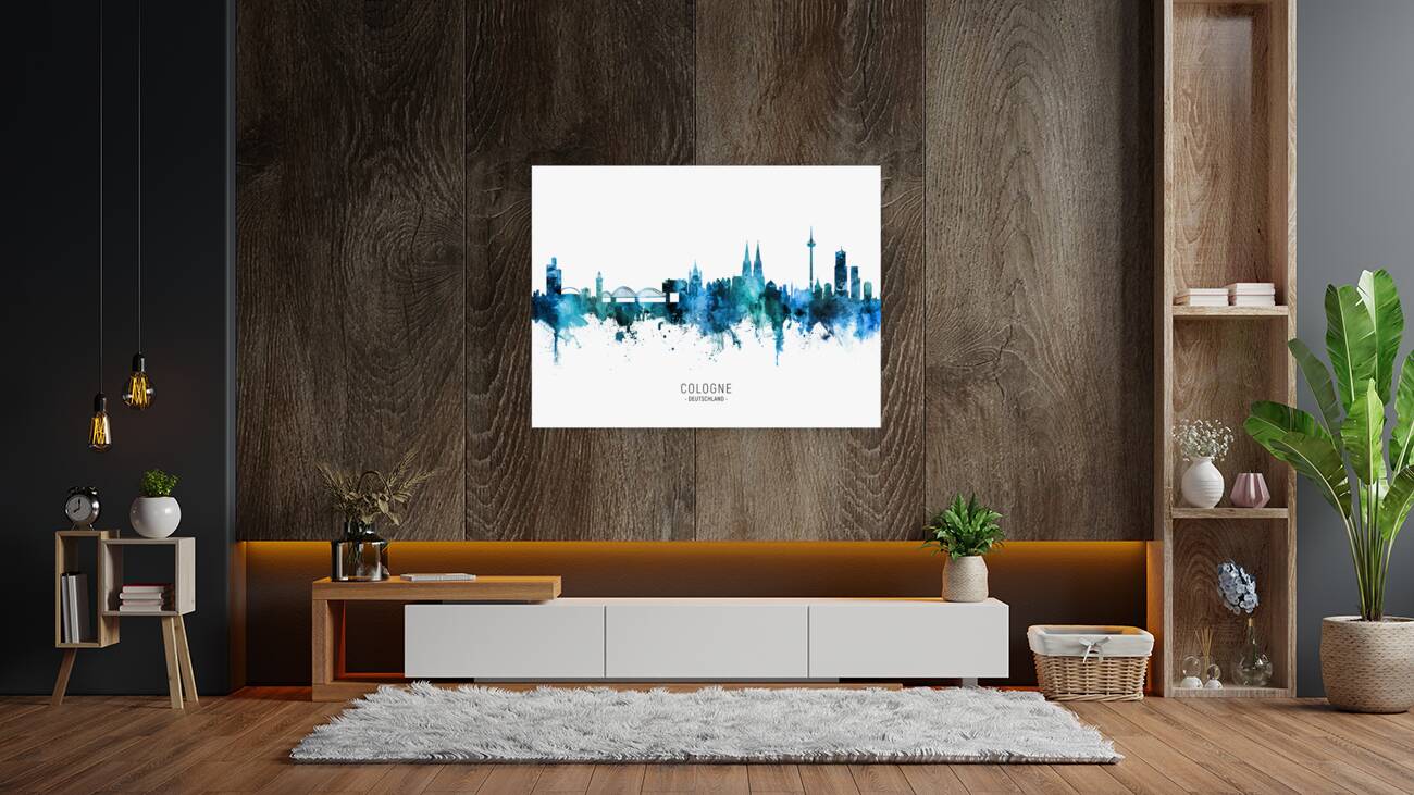 Cologne Germany Skyline Reproduction