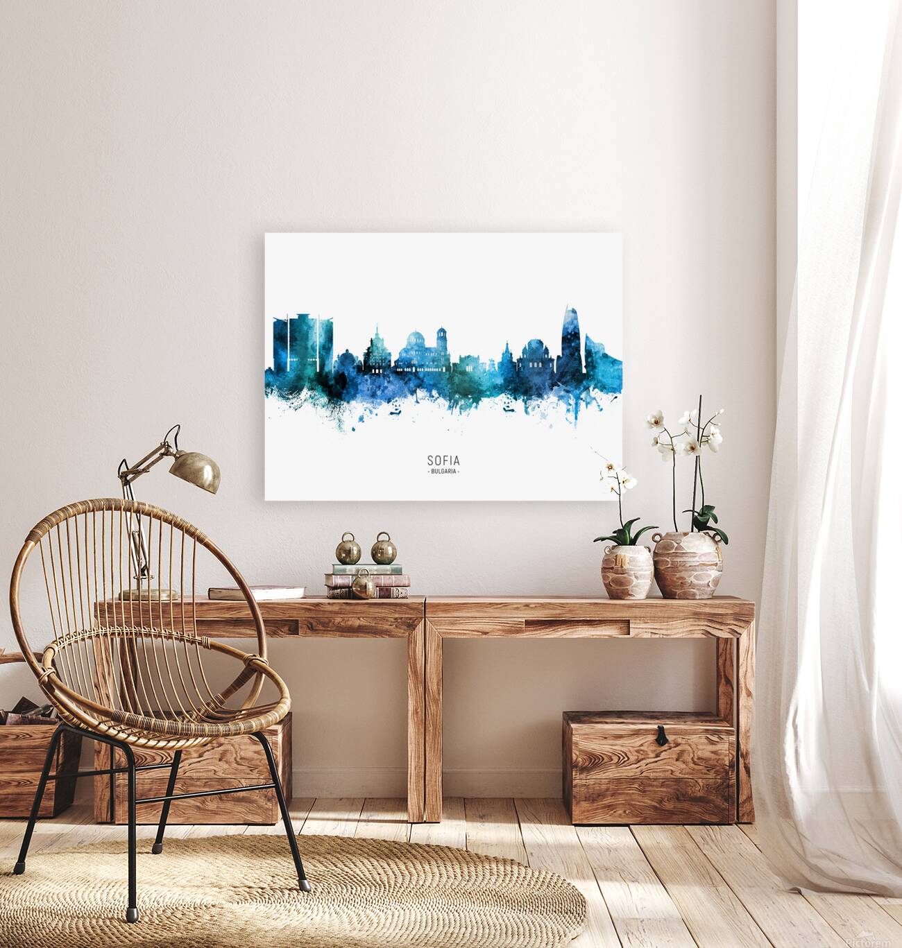 Sofia Bulgaria Skyline Reproduction