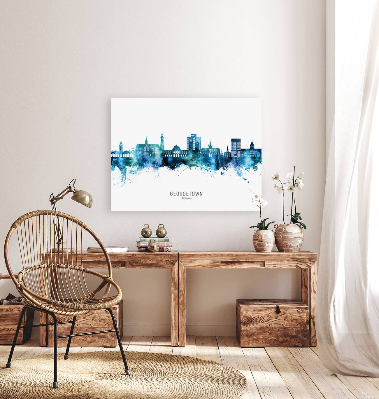 Georgetown Guyana Skyline Reproduction