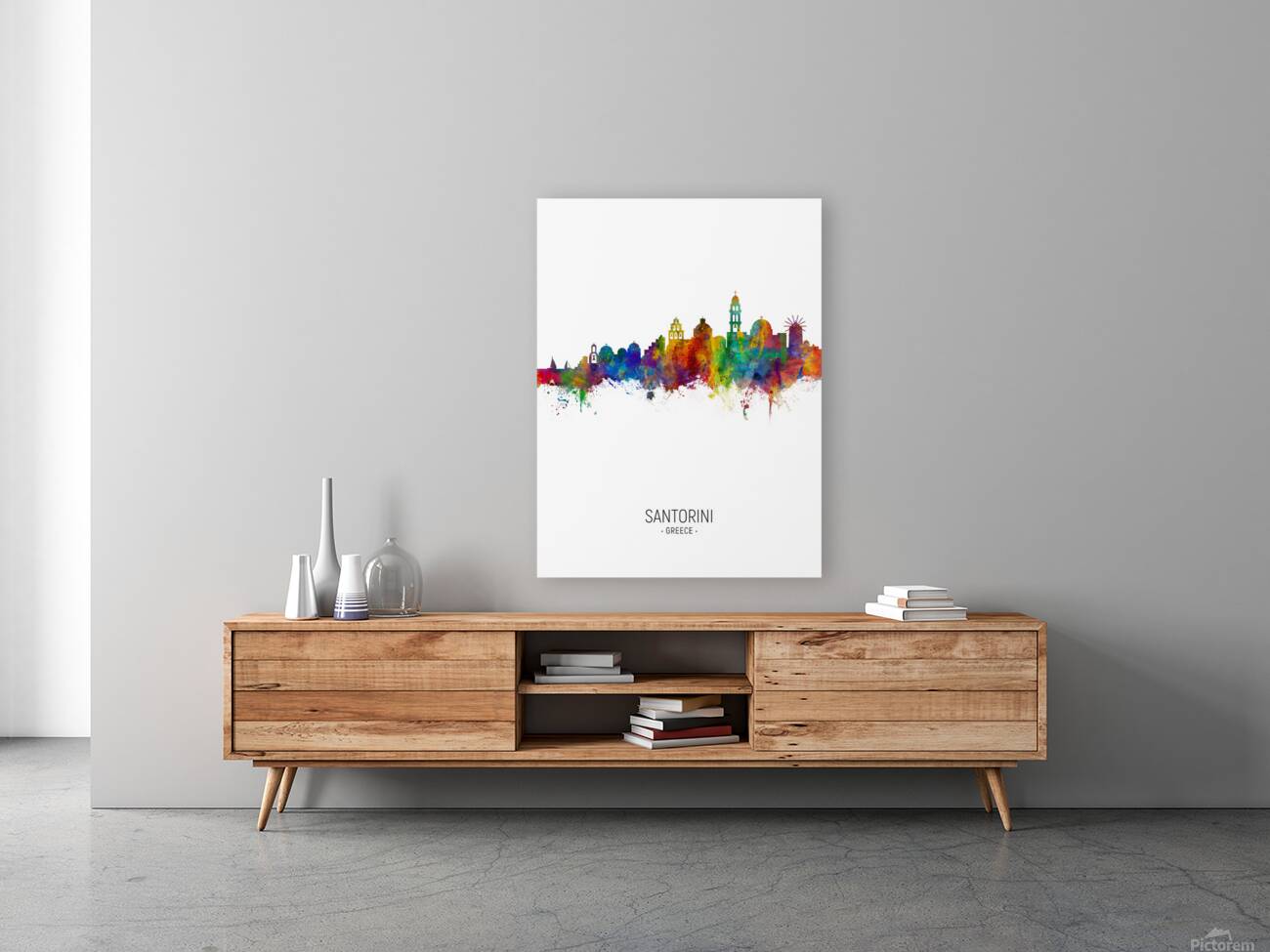 Santorini Skyline Reproduction