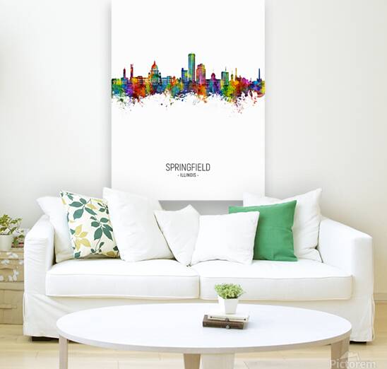 Springfield Illinois Skyline Reproduction