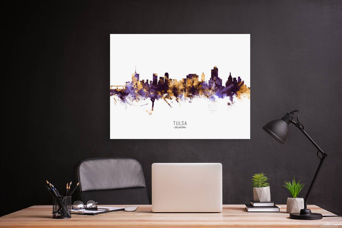 Tulsa Oklahoma Skyline Reproduction