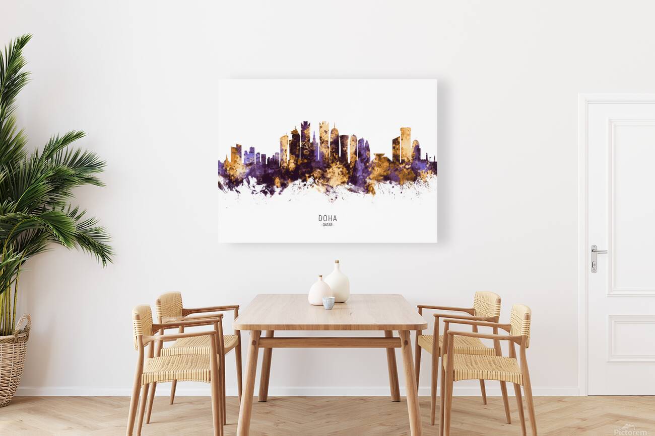 Doha Qatar Skyline Reproduction