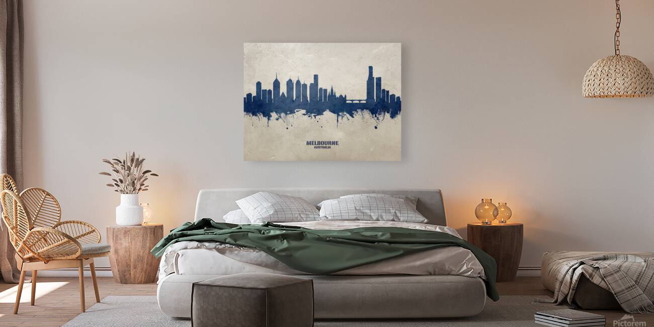 Melbourne Australia Skyline Reproduction