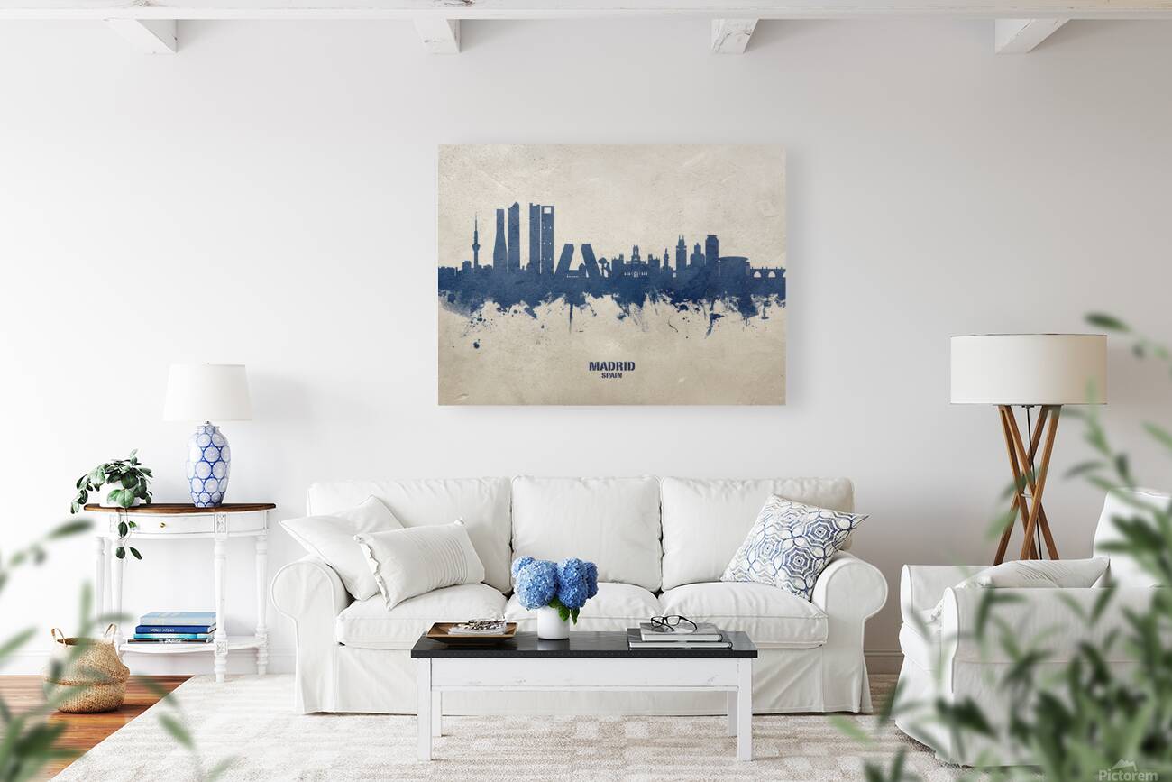 Madrid Spain Skyline Reproduction