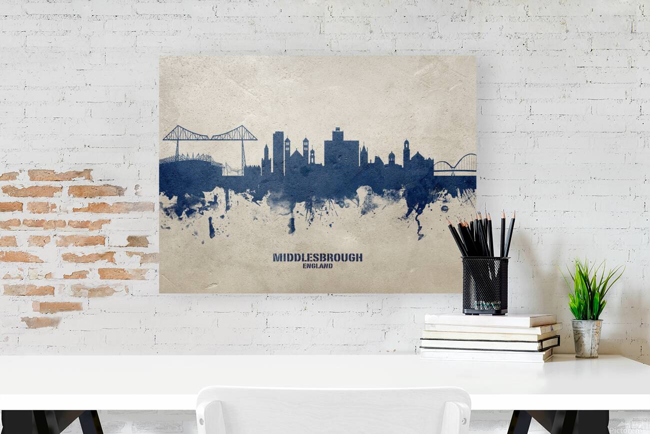 Middlesbrough England Skyline Reproduction