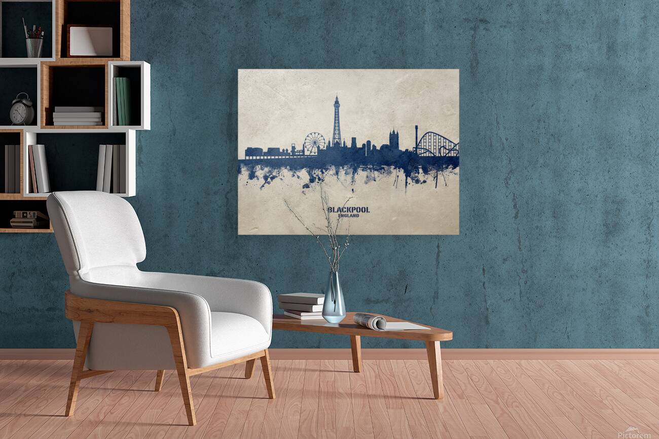 Blackpool England Skyline Reproduction