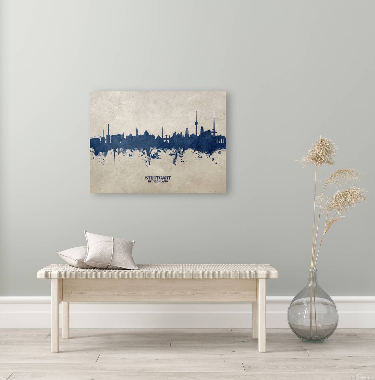Stuttgart Germany Skyline Reproduction
