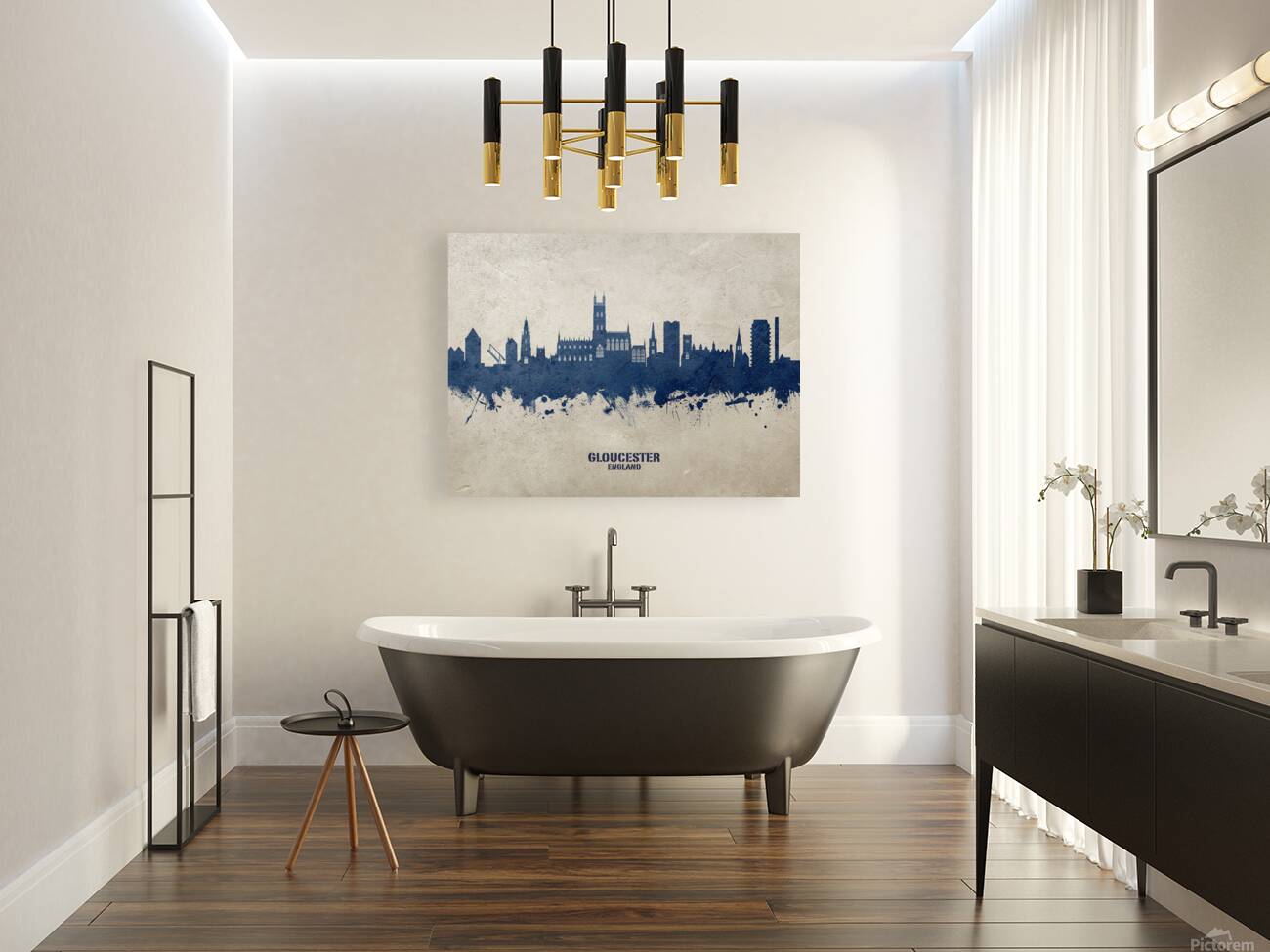 Gloucester England Skyline Reproduction