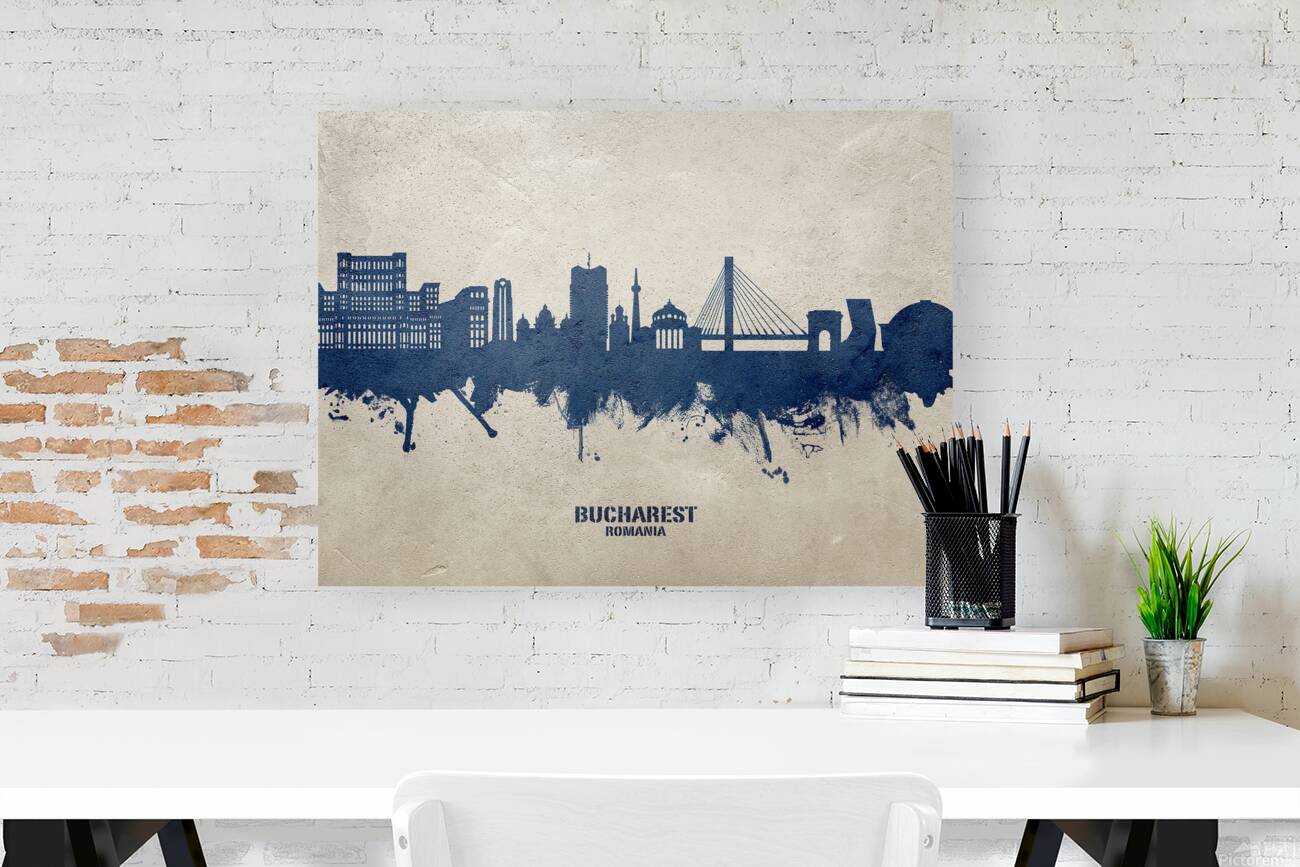 Bucharest Romania Skyline Reproduction