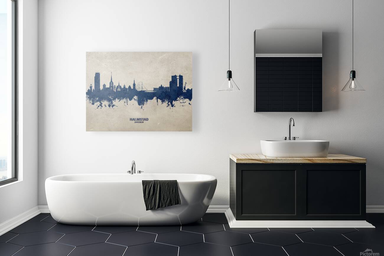 Halmstad Sweden Skyline Reproduction