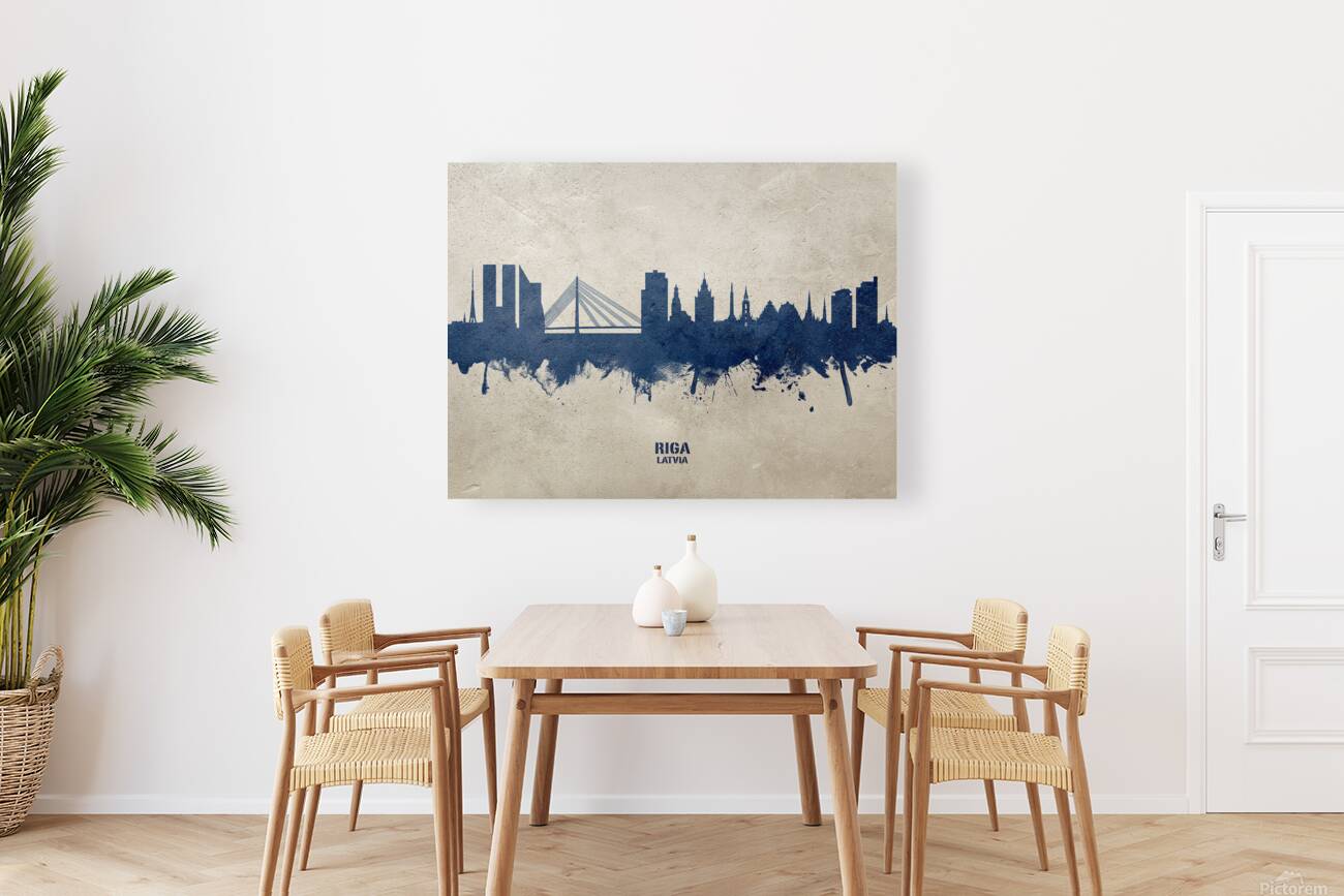Riga Latvia Skyline Reproduction