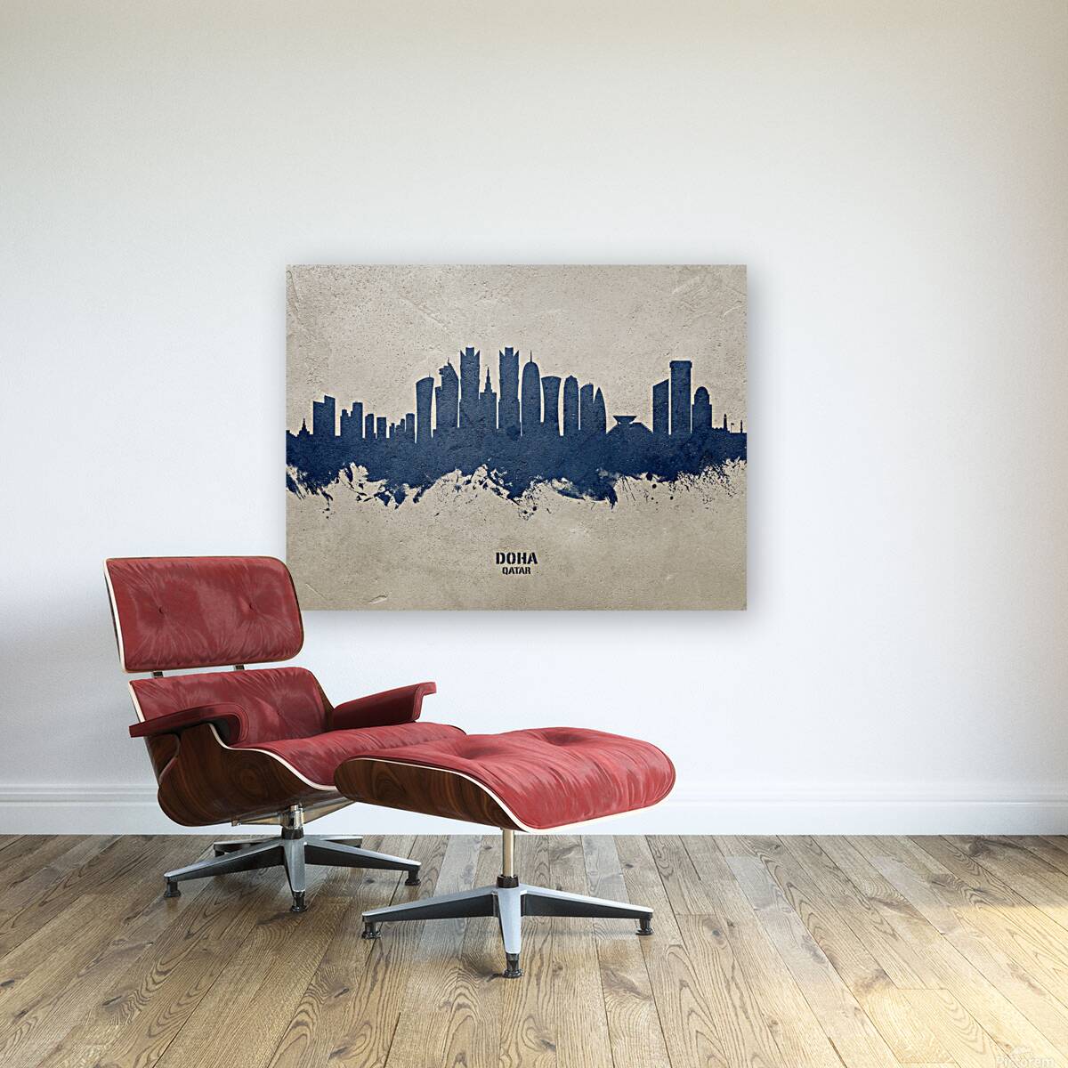 Doha Qatar Skyline Reproduction