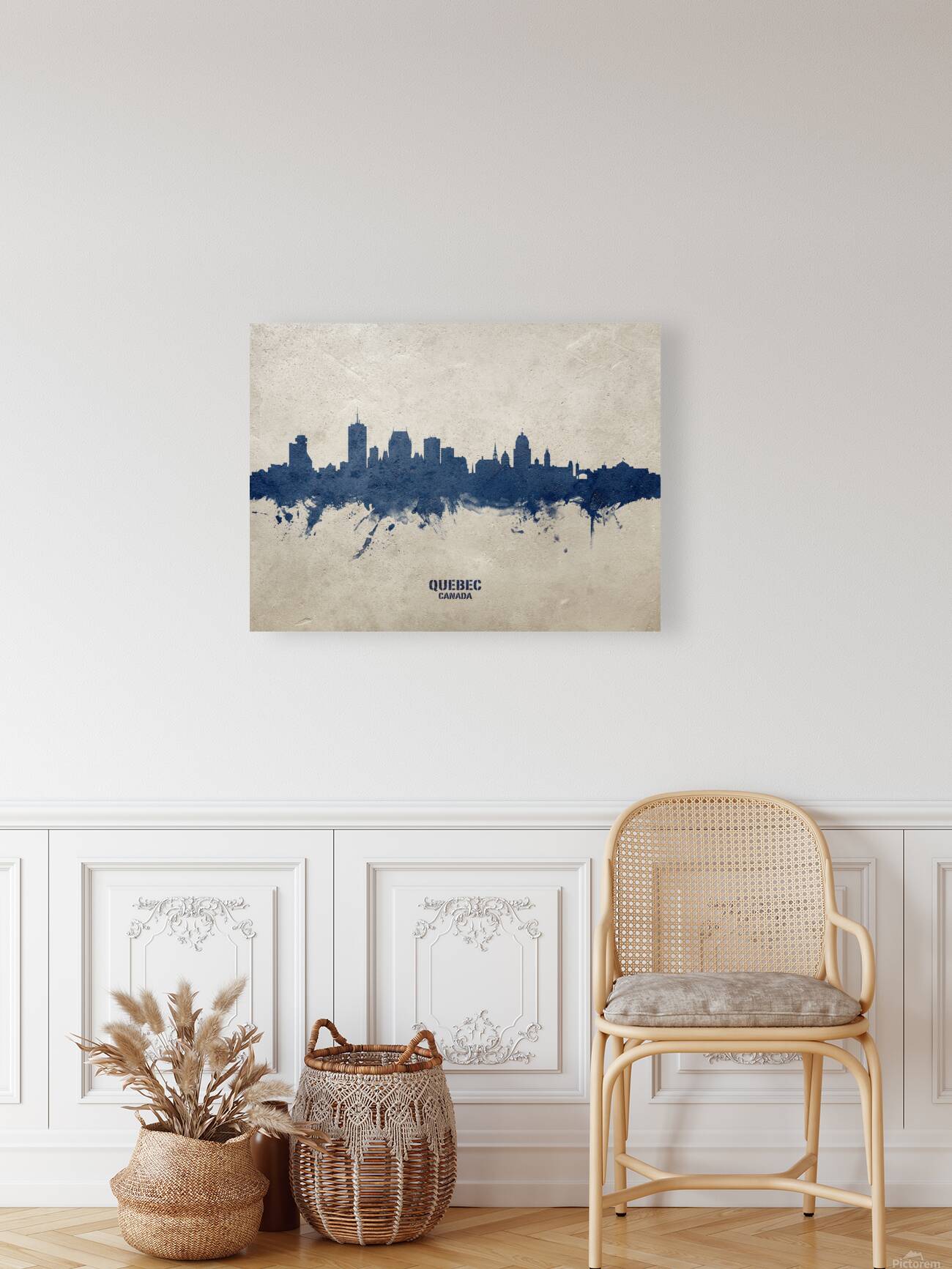Quebec Canada Skyline Reproduction