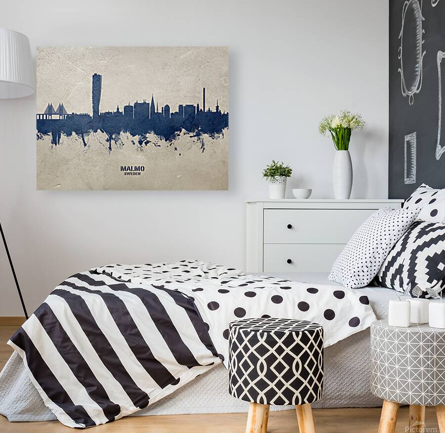 Malmo Sweden Skyline Reproduction