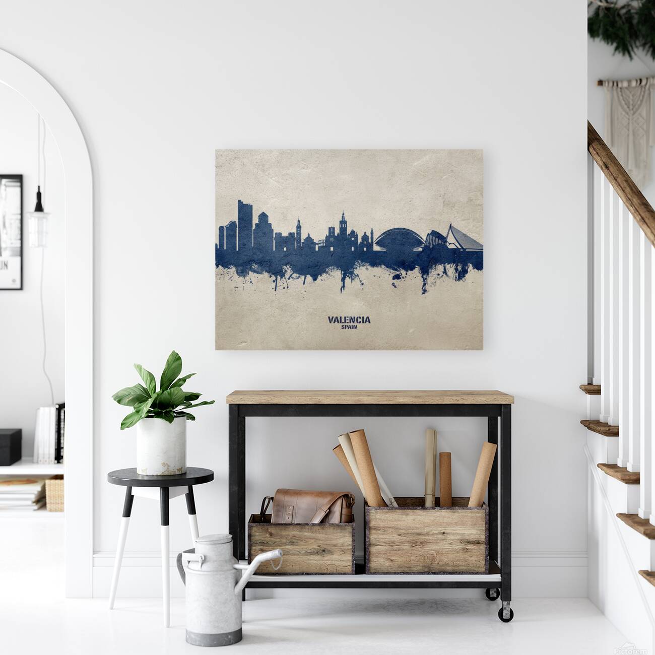 Valencia Spain Skyline Reproduction