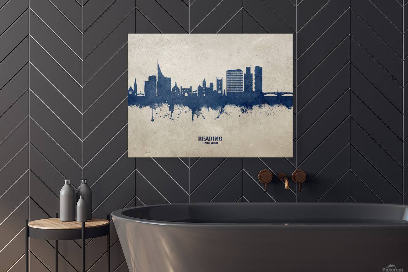 Reading England Skyline Reproduction