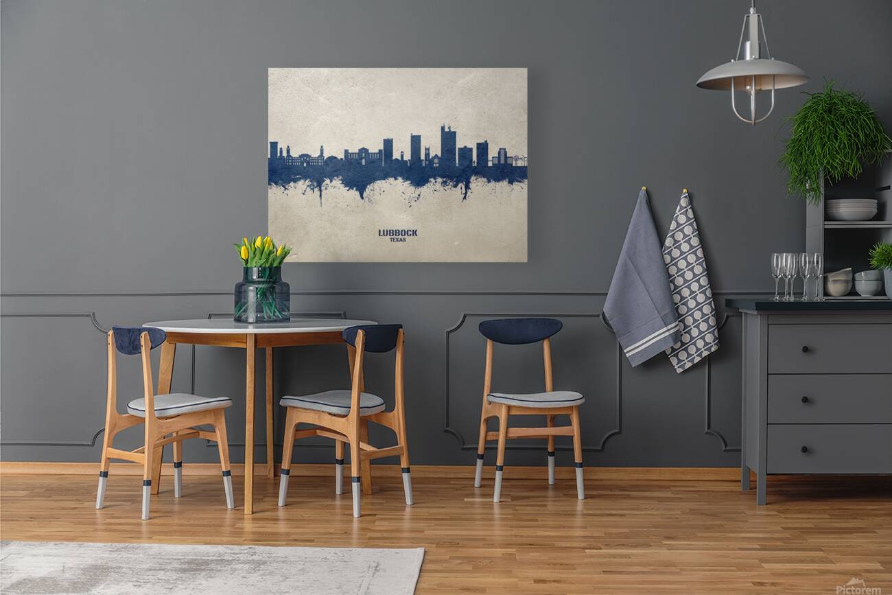 Lubbock Texas Skyline Reproduction