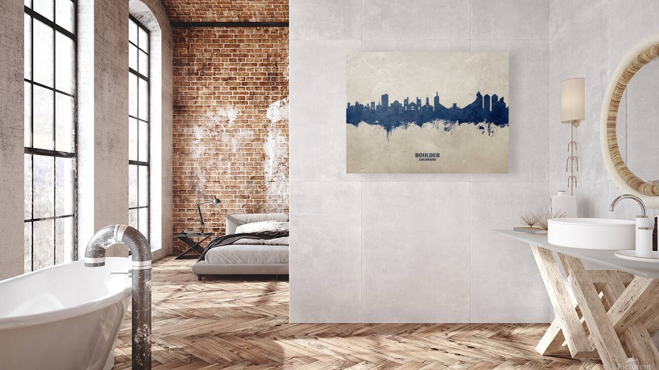 Boulder Colorado Skyline Reproduction