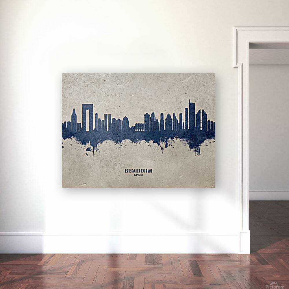 Benidorm Spain Skyline Reproduction