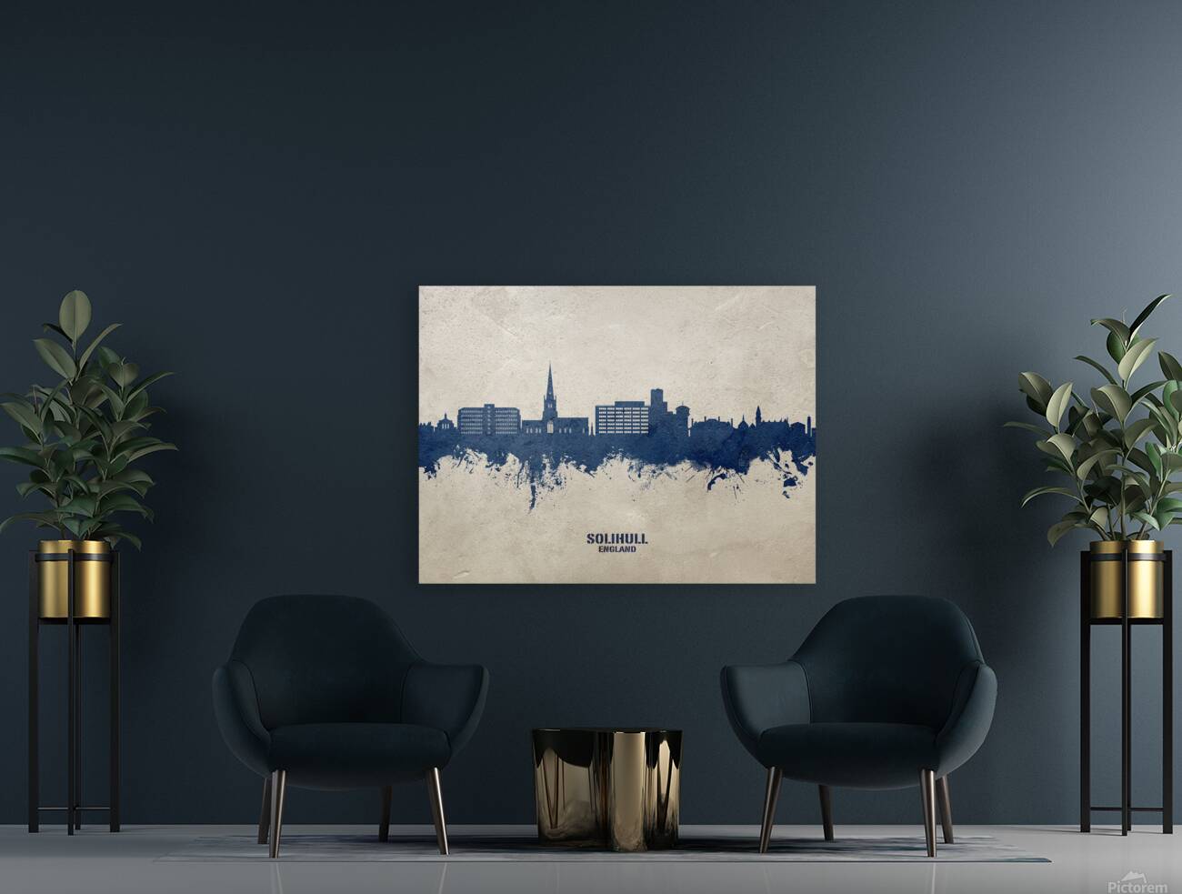 Solihull England Skyline Reproduction