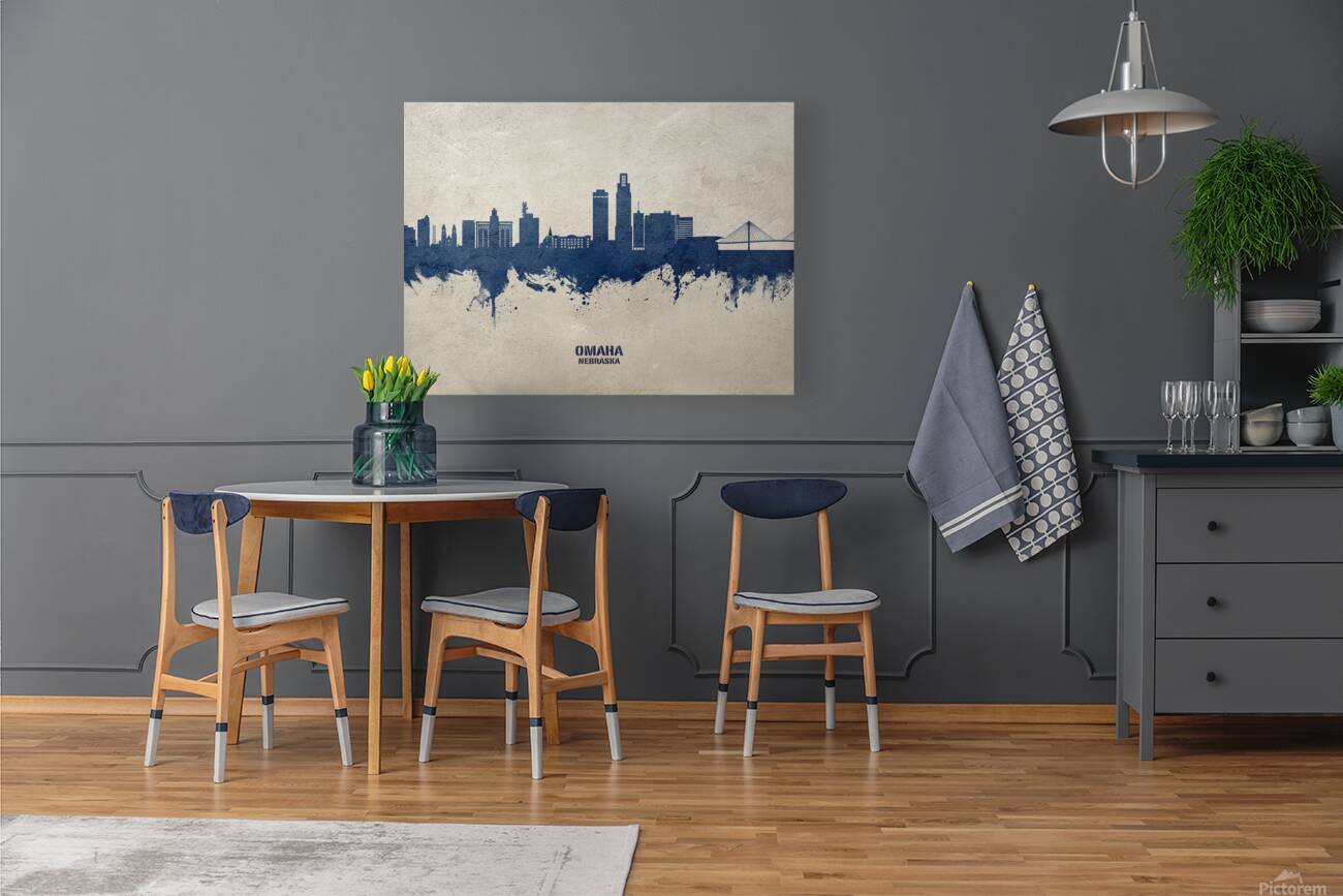 Omaha Nebraska Skyline Reproduction