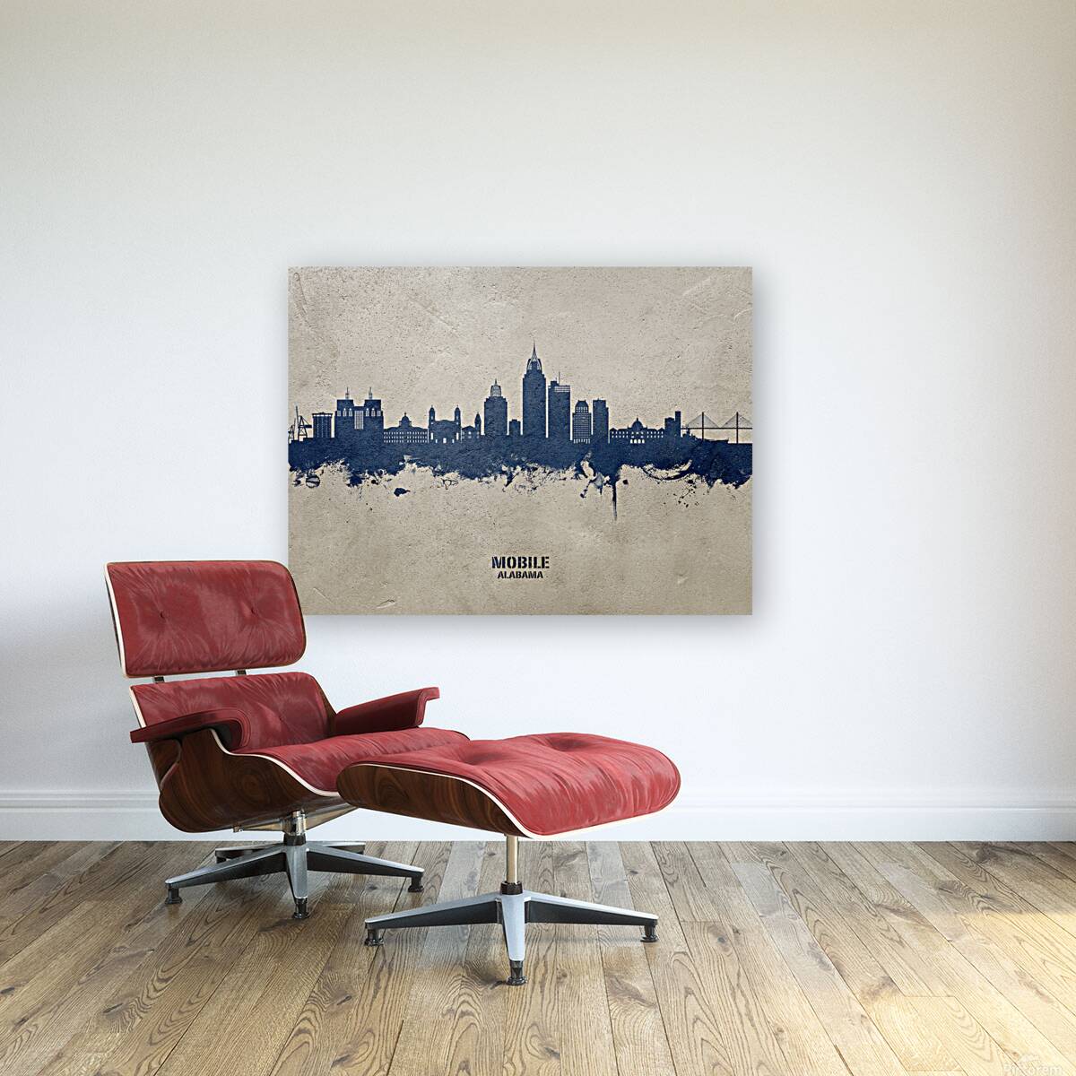 Mobile Alabama Skyline Reproduction
