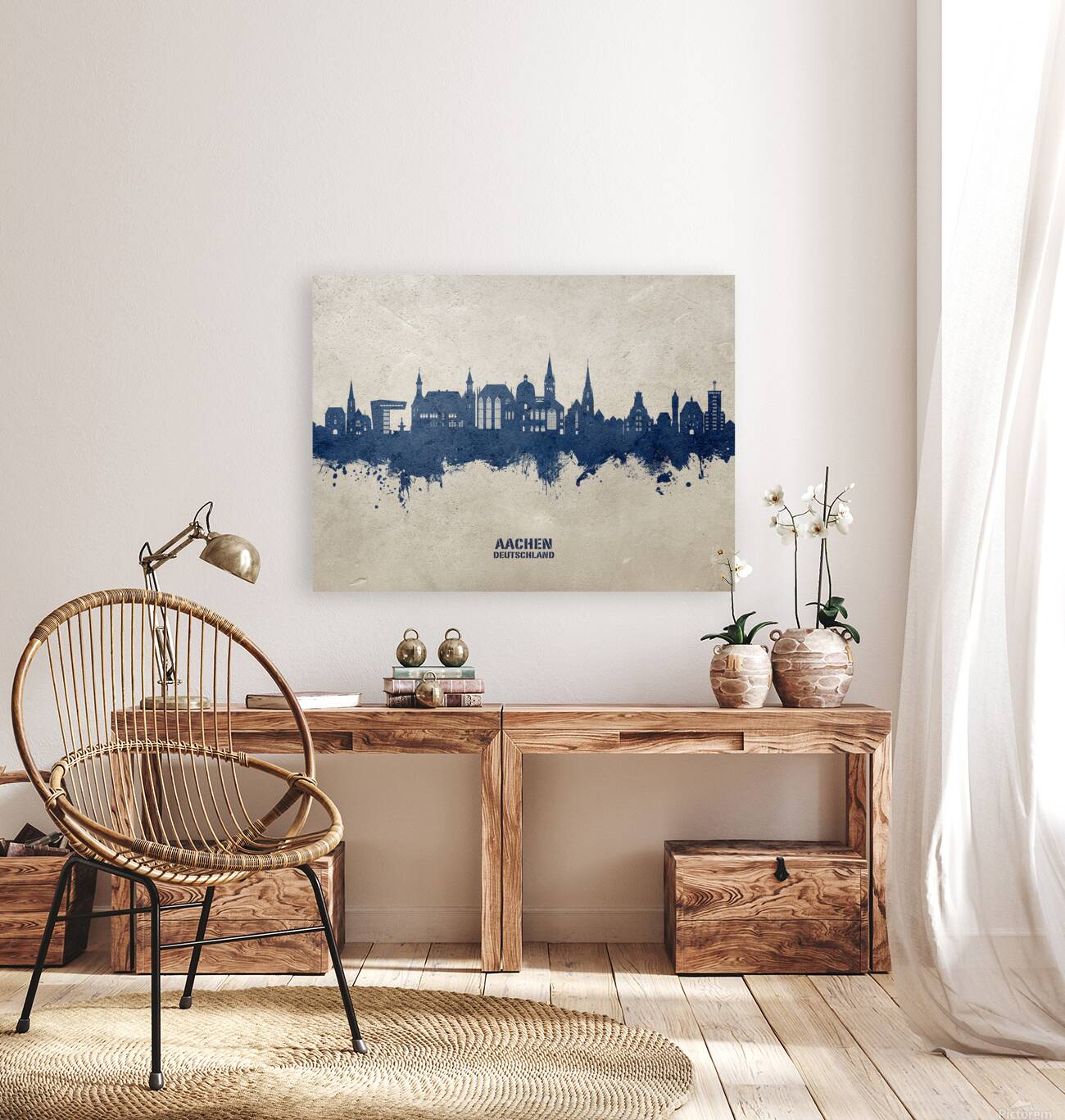 Aachen Germany Skyline Reproduction