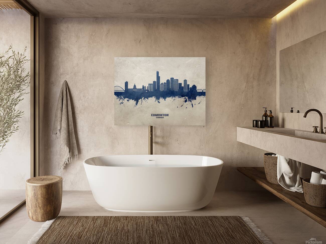 Edmonton Canada Skyline Reproduction
