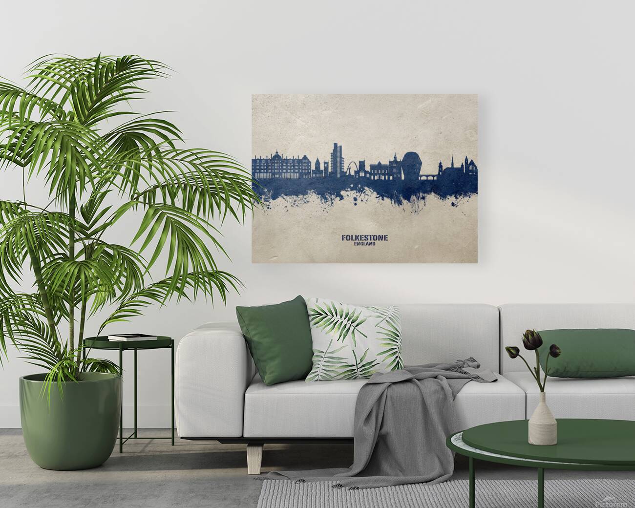 Folkestone England Skyline Reproduction