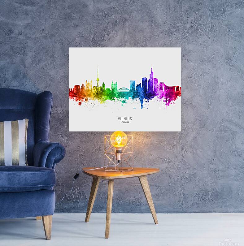 Vilnius Lithuania Skyline Reproduction