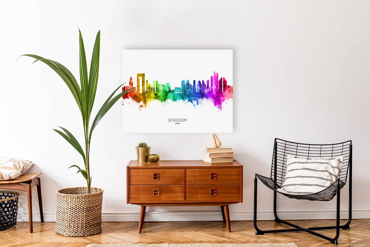 Benidorm Spain Skyline Reproduction