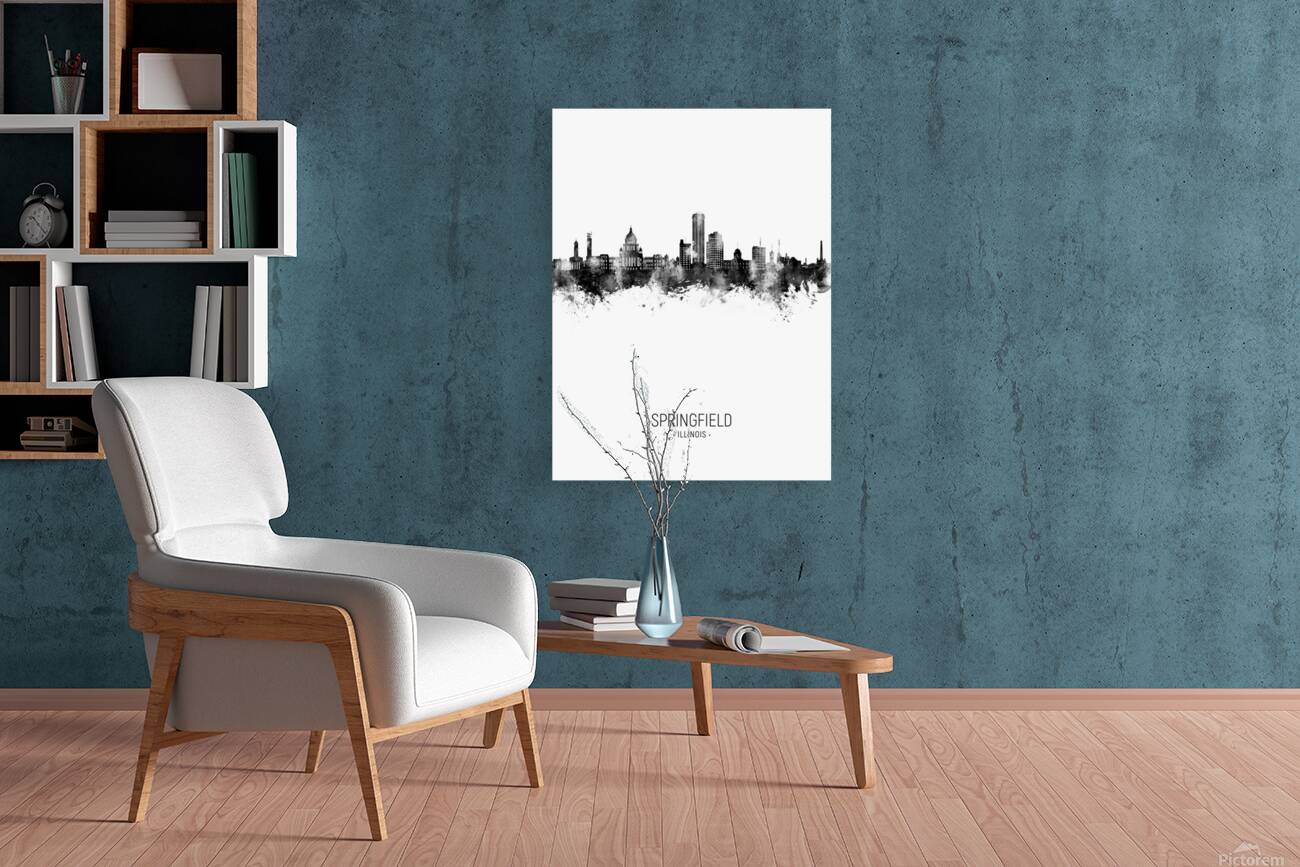 Springfield Illinois Skyline Reproduction