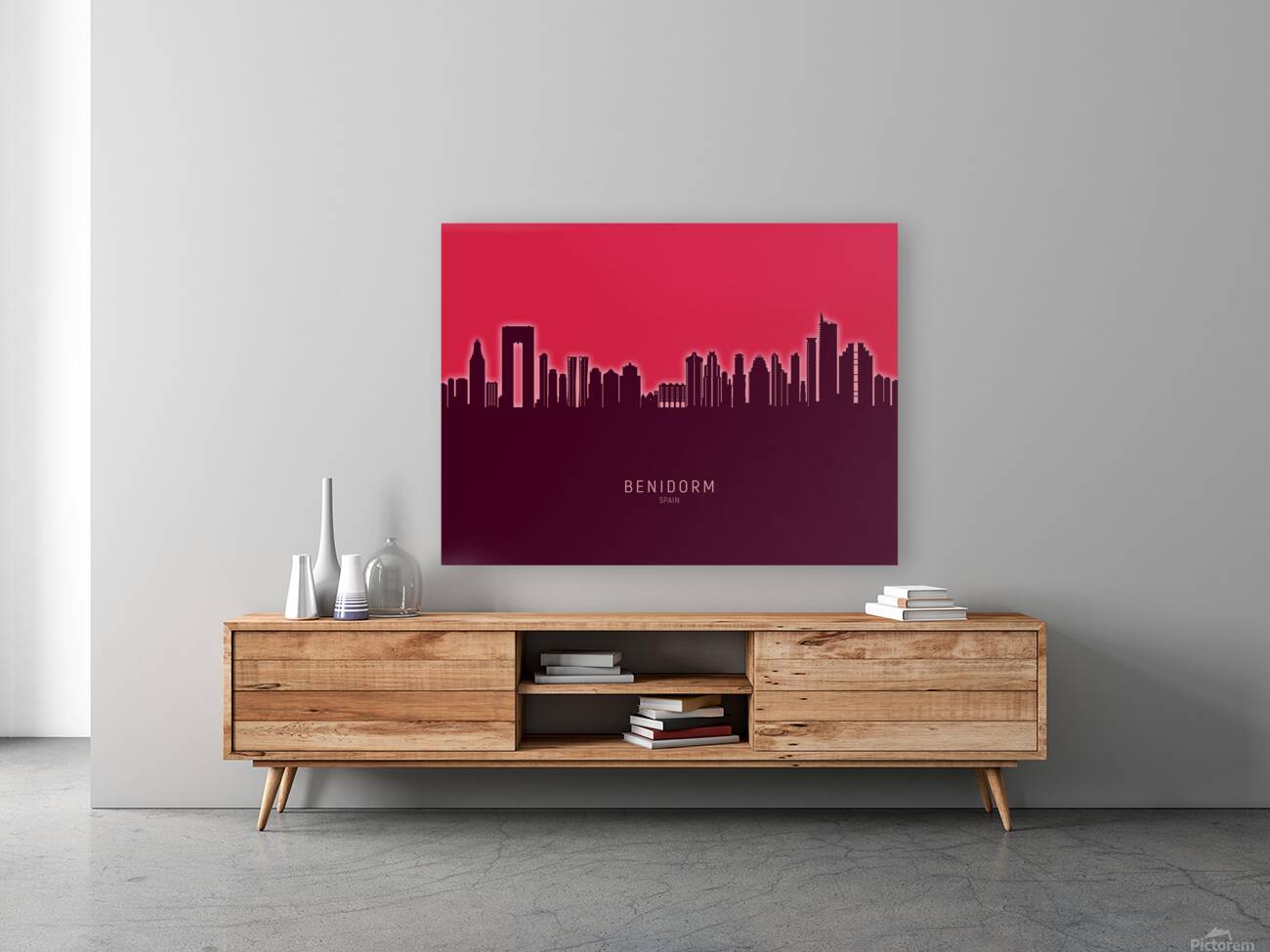Benidorm Spain Skyline Reproduction