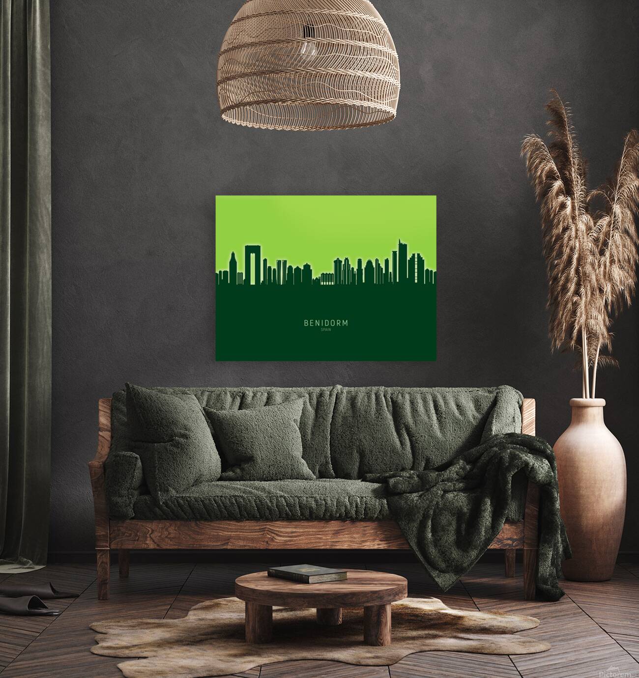 Benidorm Spain Skyline Reproduction