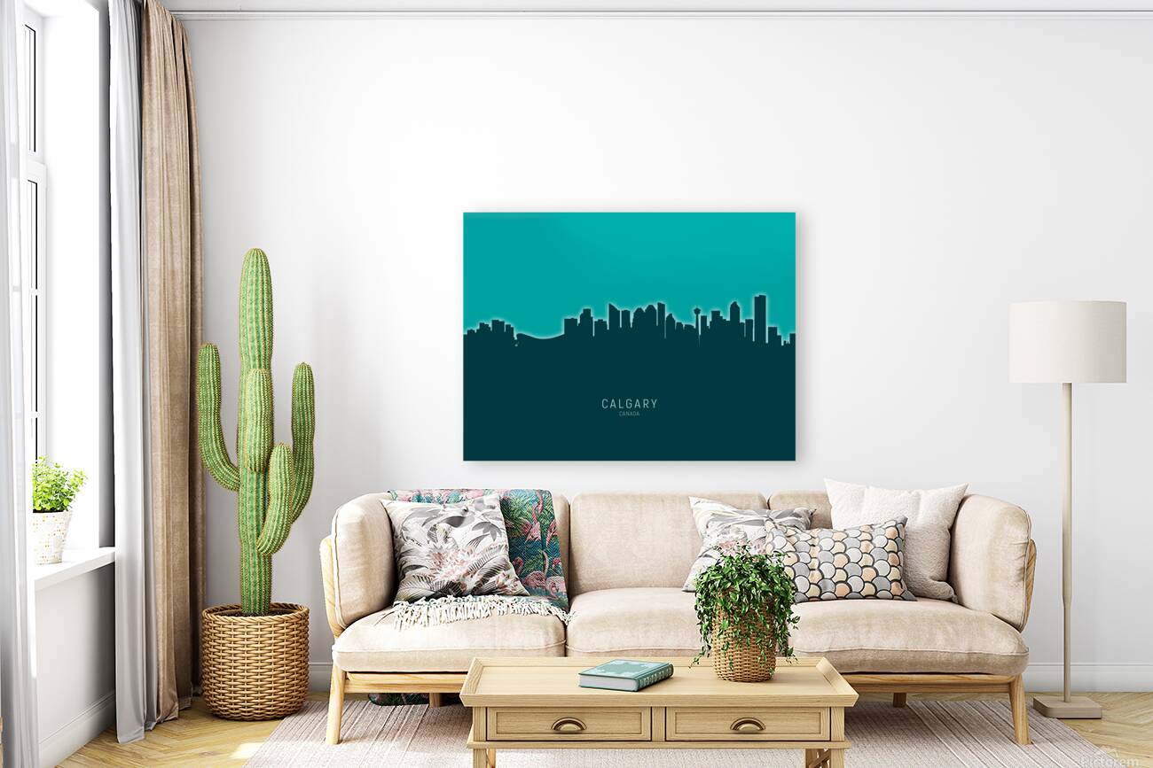 Calgary Canada Skyline Reproduction